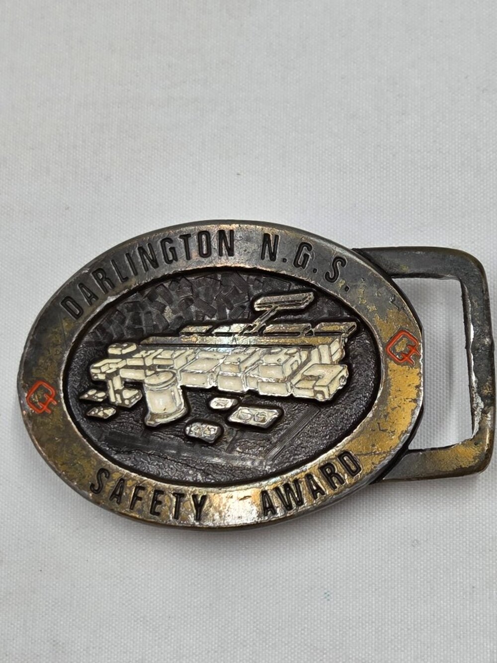 Brass Belt Buckle Darlington Nuclear Generating Station Safety Award